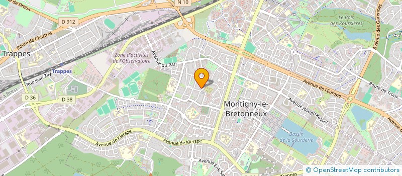 localisation de l'entreprise SCI HELERJEL  MONTIGNY-LE-BRETONNEUX