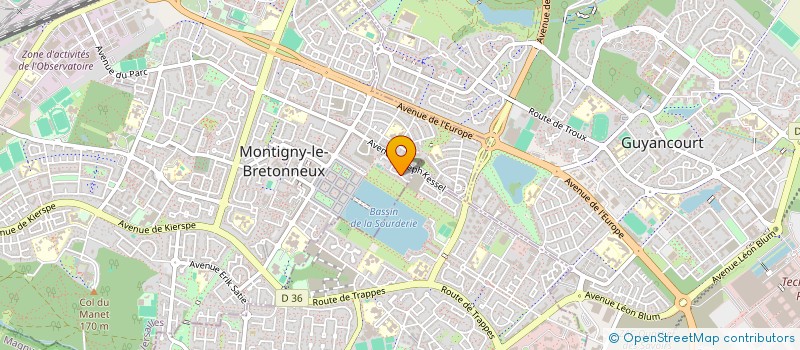 localisation de l'entreprise SCI HELESTALE  MONTIGNY LE BRETONNEUX