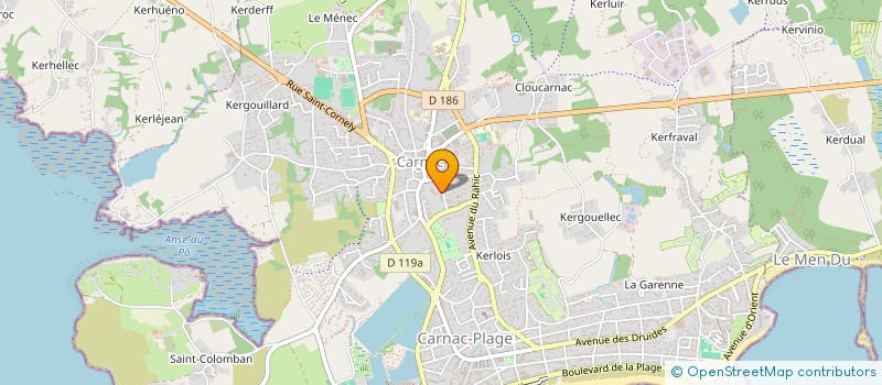 localisation de l'entreprise SCI HELGHA  CARNAC