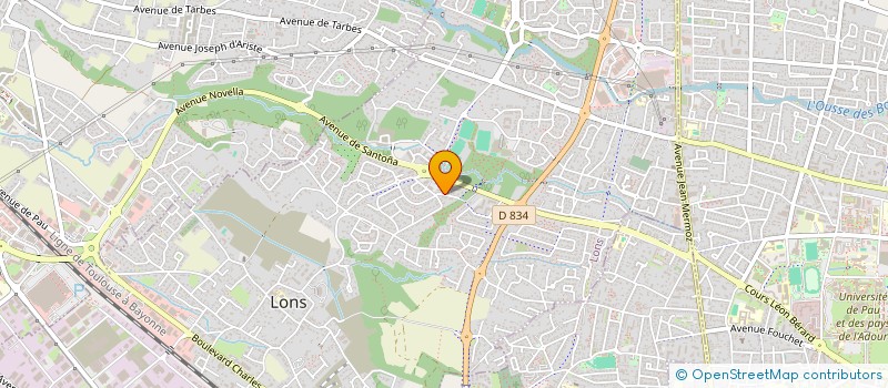 localisation de l'entreprise SCI HELIANTE  LONS