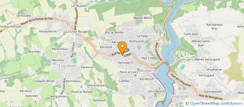 localisation de l'entreprise SCI HELIAS EKOUTA 2754  AUDIERNE