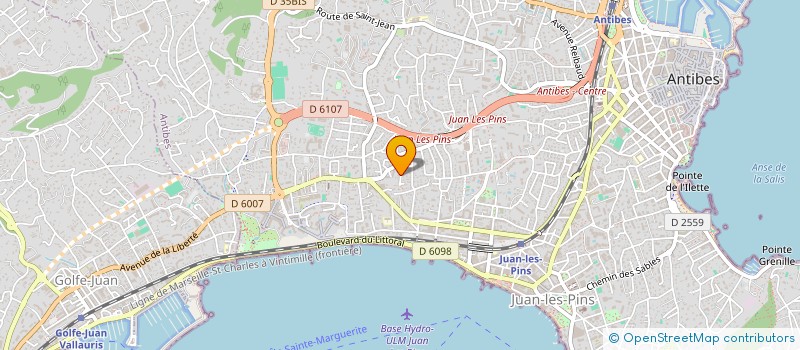 localisation de l'entreprise SCI HELIAUME à ANTIBES