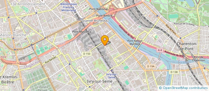 localisation de l'entreprise SCI HELICON  IVRY-SUR-SEINE