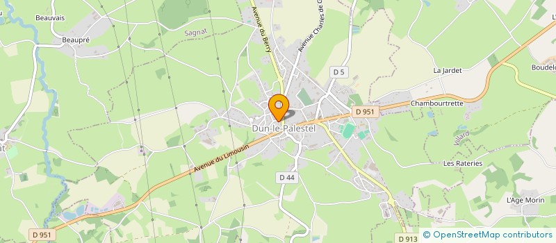 localisation de l'entreprise SCI HELIEN à DUN-LE-PALESTEL