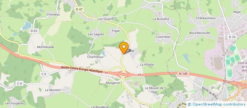 localisation de l'entreprise SCI HELIENA à SAINT-SULPICE-LE-GUERETOIS