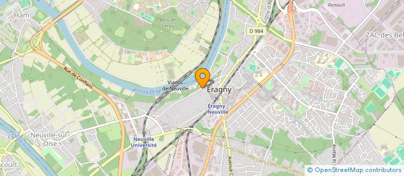 localisation de l'entreprise SCI HELIN 2025  ERAGNY