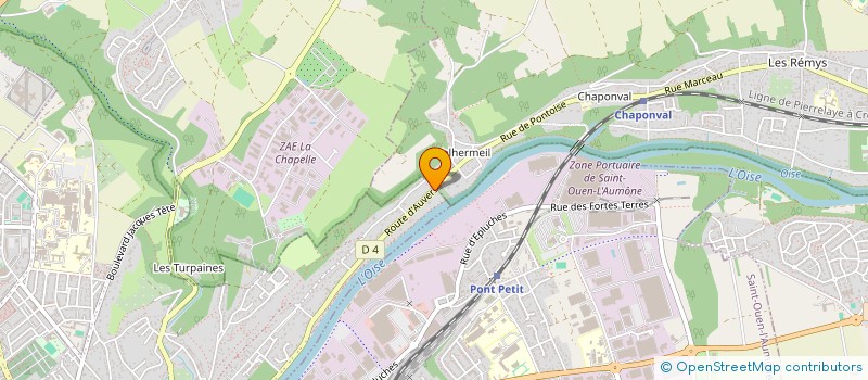 localisation de l'entreprise SCI HELIN  PONTOISE