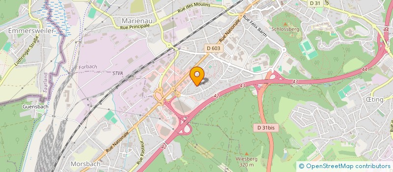 localisation de l'entreprise SCI HELIN  FORBACH