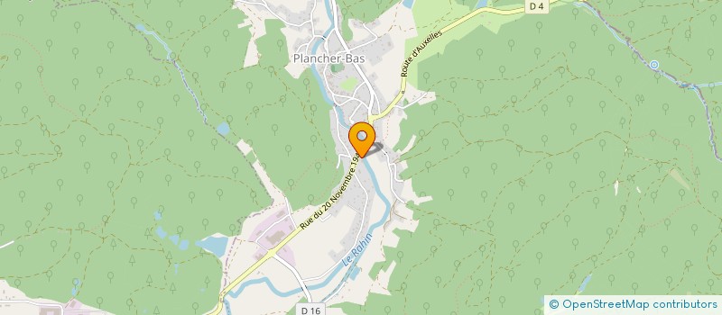 localisation de l'entreprise SCI HELIO  PLANCHER-BAS