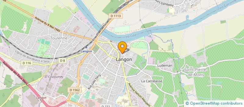 localisation de l'entreprise SCI HELIOS à LANGON