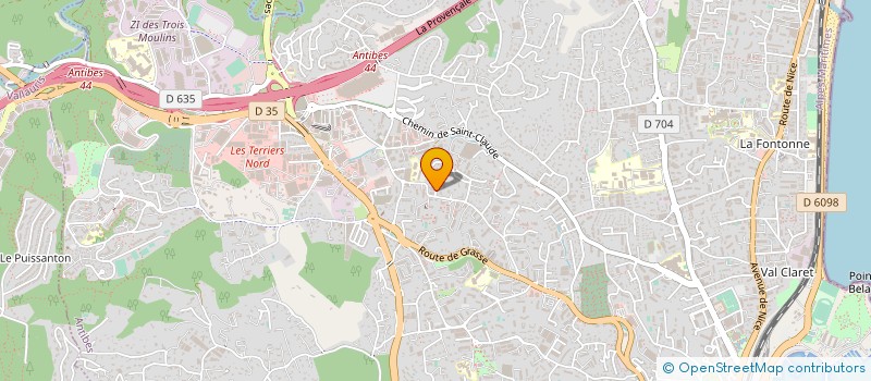 localisation de l'entreprise SCI HELIOS à ANTIBES