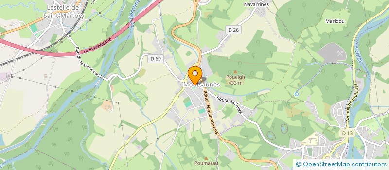 localisation de l'entreprise SCI HELIOS  MONTSAUNES