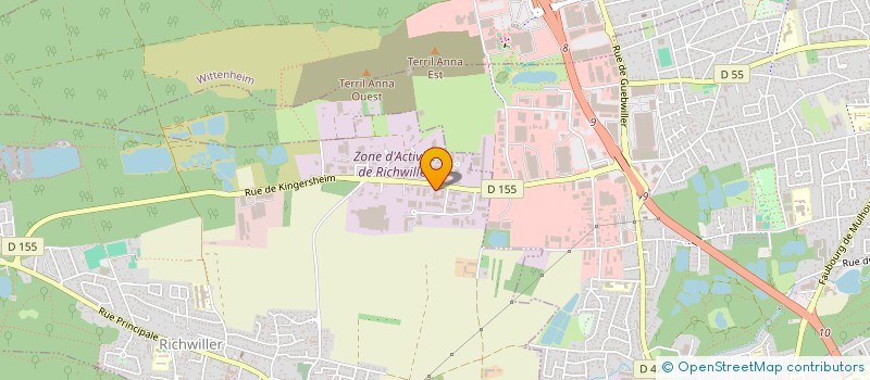 localisation de l'entreprise SCI HELIOS  RICHWILLER