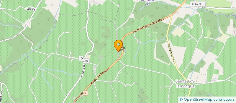 localisation de l'entreprise SCI HELIOS  SAINTE-FOY-LA-LONGUE