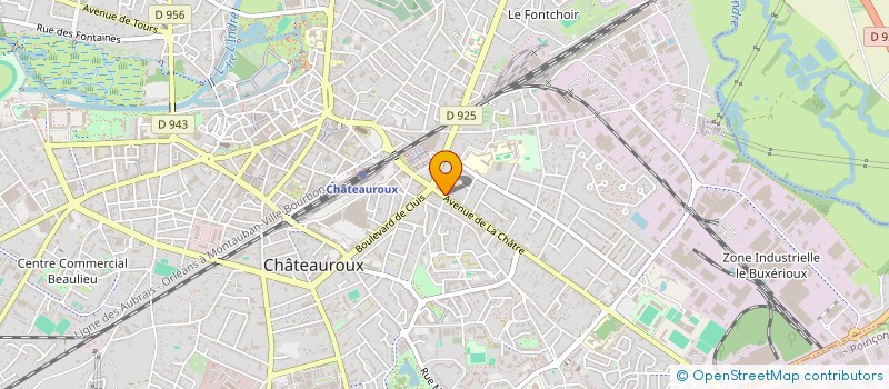 localisation de l'entreprise SCI HELIOS à CHATEAUROUX