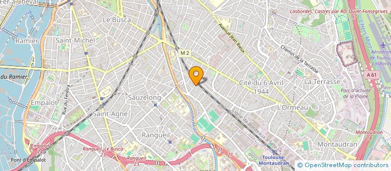localisation de l'entreprise SCI HELIOS à TOULOUSE