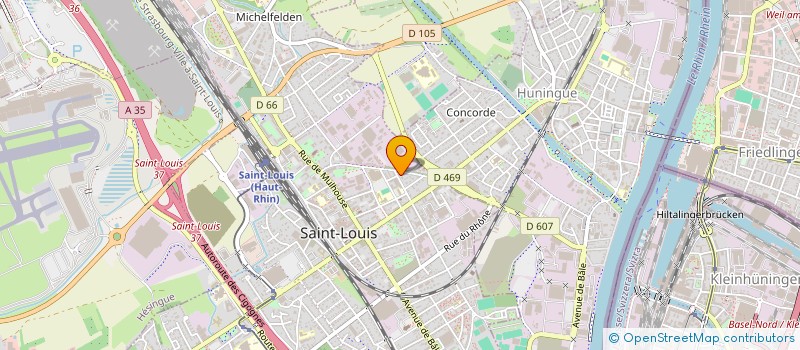 localisation de l'entreprise SCI HELIOS  SAINT-LOUIS