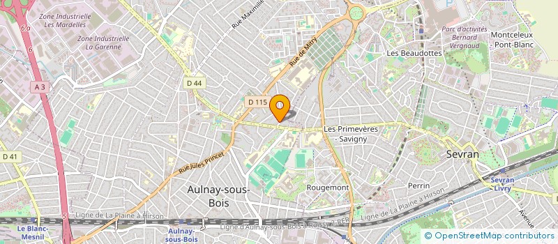 localisation de l'entreprise SCI HELIOS à AULNAY-SOUS-BOIS
