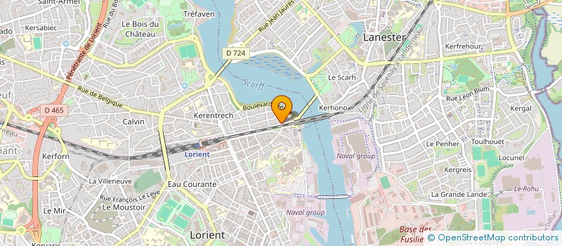 localisation de l'entreprise SCI HELIOS  LORIENT