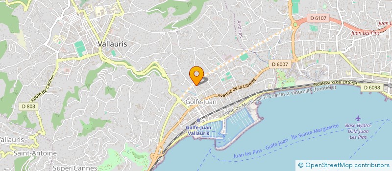 localisation de l'entreprise SCI HELIOS à VALLAURIS