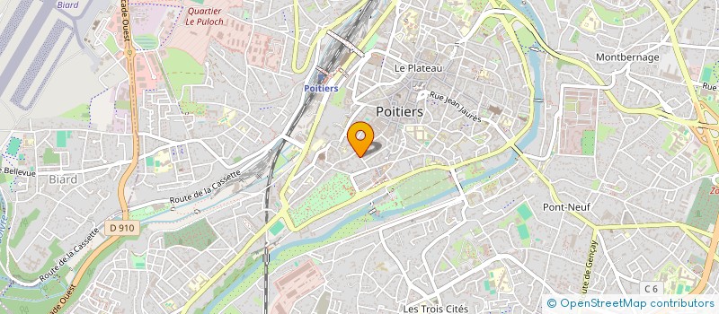 localisation de l'entreprise SCI HELIOS IMMOBILIER-CONDORCET  POITIERS