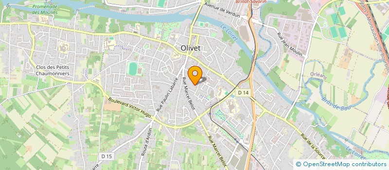 localisation de l'entreprise SCI HELIOSOL à OLIVET
