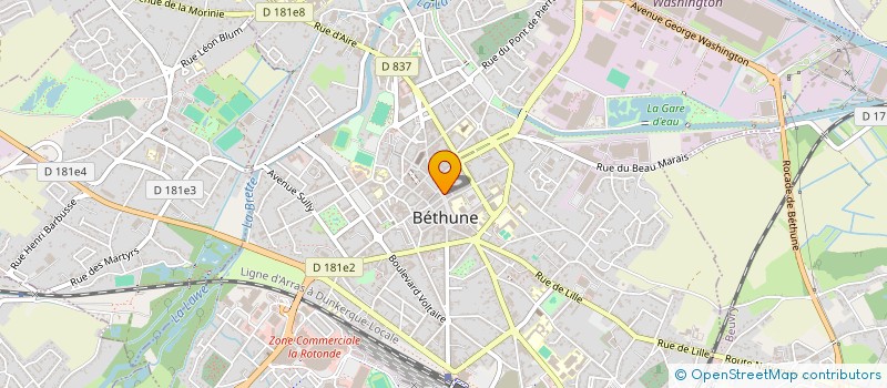 localisation de l'entreprise SCI HELIOTROPE  BETHUNE