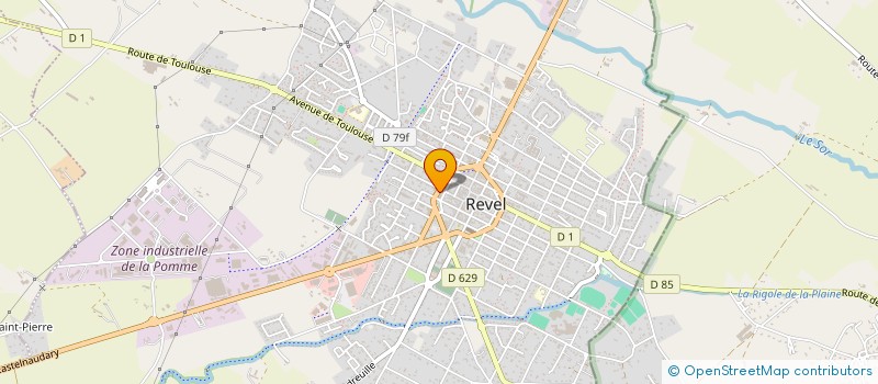 localisation de l'entreprise SCI HELIS  REVEL