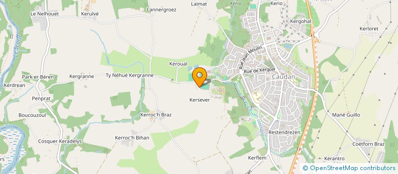 localisation de l'entreprise SCI HELISA  CAUDAN