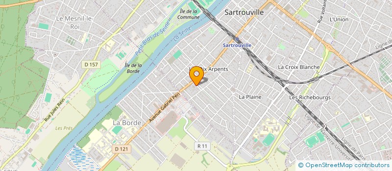 localisation de l'entreprise SCI HELITRICE  SARTROUVILLE