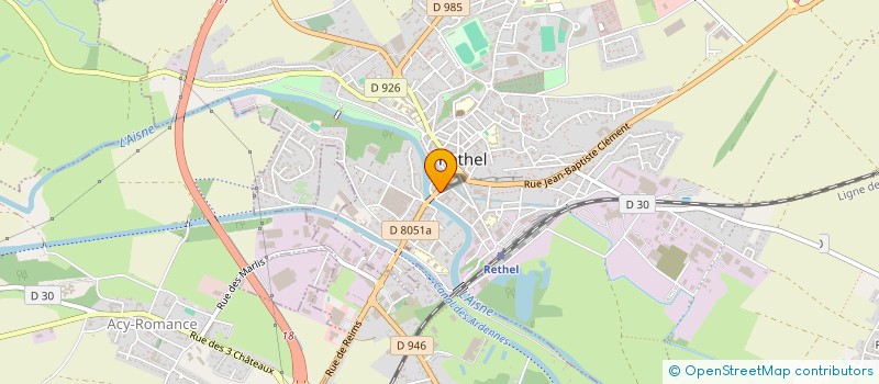 localisation de l'entreprise SCI HELLA  RETHEL