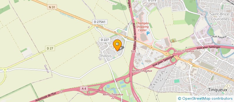 localisation de l'entreprise SCI HELLAL - DINE 2  THILLOIS