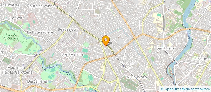 localisation de l'entreprise SCI HELLAU  NANTES
