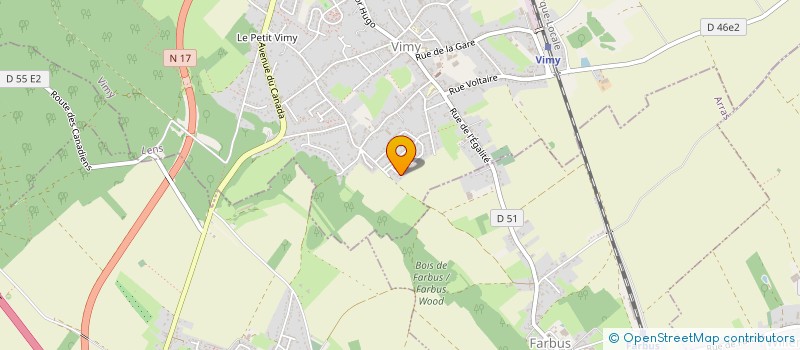 localisation de l'entreprise SCI HELLE à VIMY