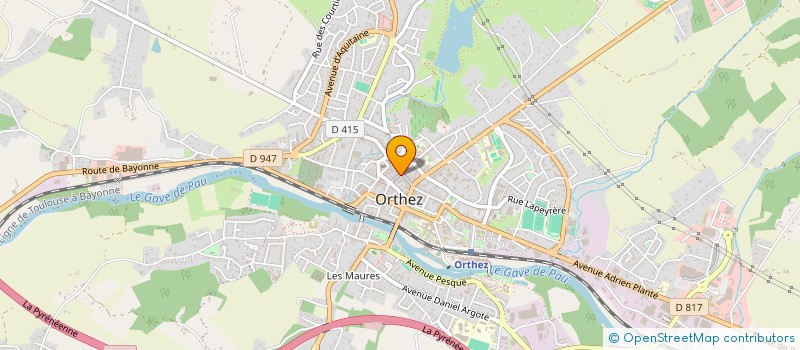 localisation de l'entreprise SCI HELLEBORE  ORTHEZ