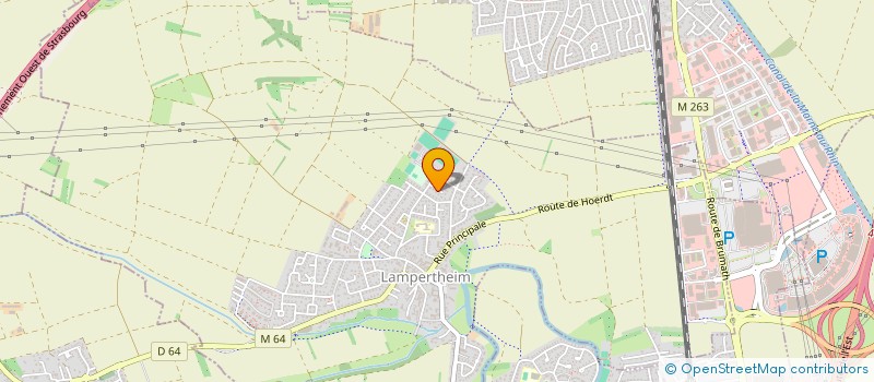 localisation de l'entreprise SCI HELLEBORE  LAMPERTHEIM