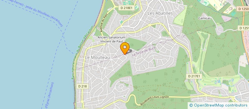 localisation de l'entreprise SCI HELLEGOUARCH à LA TESTE-DE-BUCH