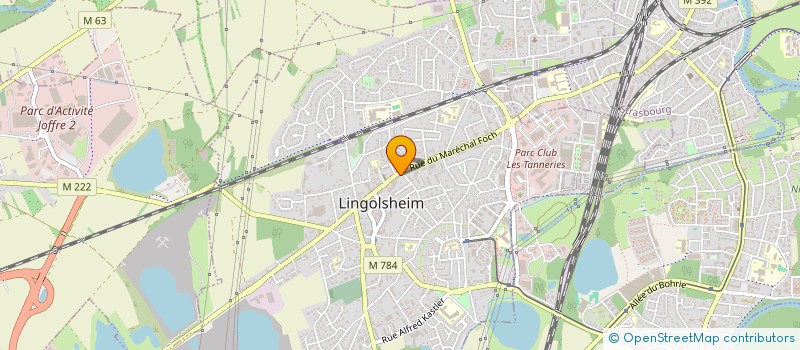 localisation de l'entreprise SCI HELLER  LINGOLSHEIM