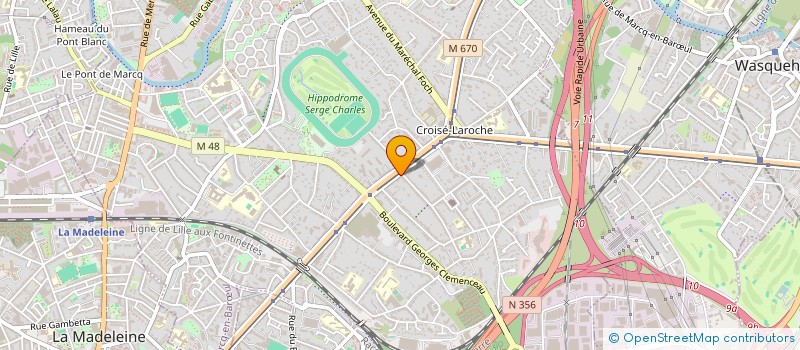 localisation de l'entreprise SCI HELLESTONE à MARCQ-EN-BARŒUL