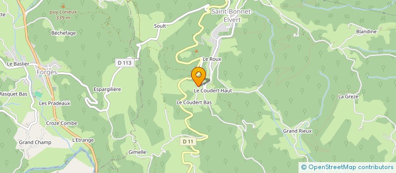 localisation de l'entreprise SCI HELLETT SAD  SAINT-BONNET-ELVERT