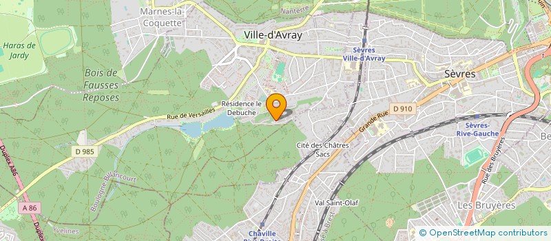 localisation de l'entreprise SCI HELLOCALPE  VILLE-D'AVRAY