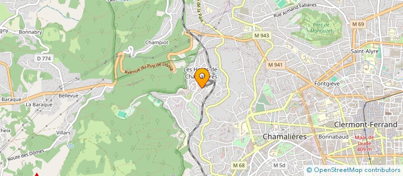 localisation de l'entreprise SCI HELMA  CHAMALIERES