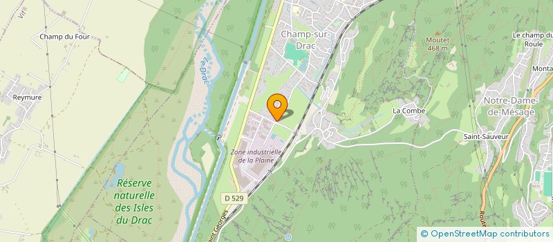 localisation de l'entreprise SCI HELMER  CHAMP-SUR-DRAC