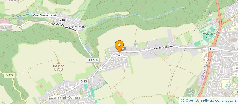 localisation de l'entreprise SCI HELOISE  COSNES-ET-ROMAIN