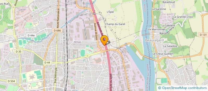 localisation de l'entreprise SCI HELOLAVI  ARNAS