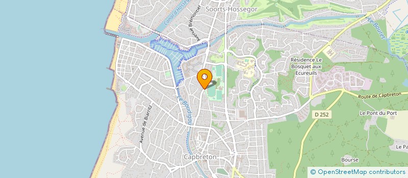 localisation de l'entreprise SCI HELOS  CAPBRETON