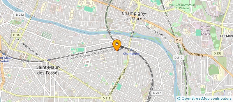 localisation de l'entreprise SCI HELOSA BINIC à SAINT-MAUR-DES-FOSSES