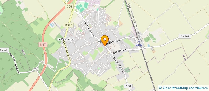 localisation de l'entreprise SCI HELOU ETIENNE à VIMY