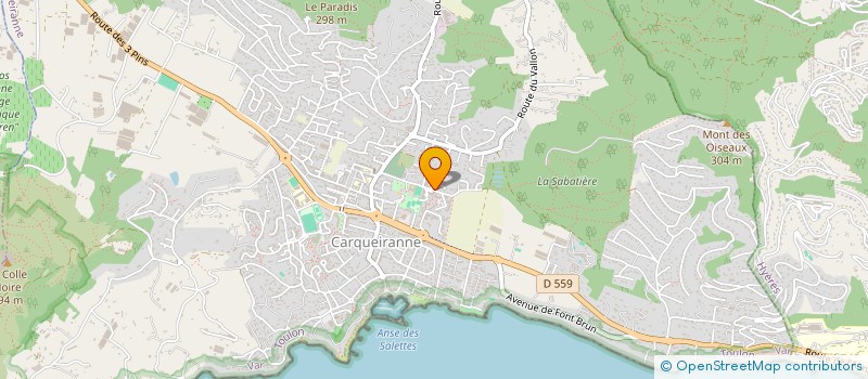 localisation de l'entreprise SCI HELPE  CARQUEIRANNE