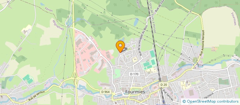 localisation de l'entreprise SCI HELPE IMMOBILIER  FOURMIES